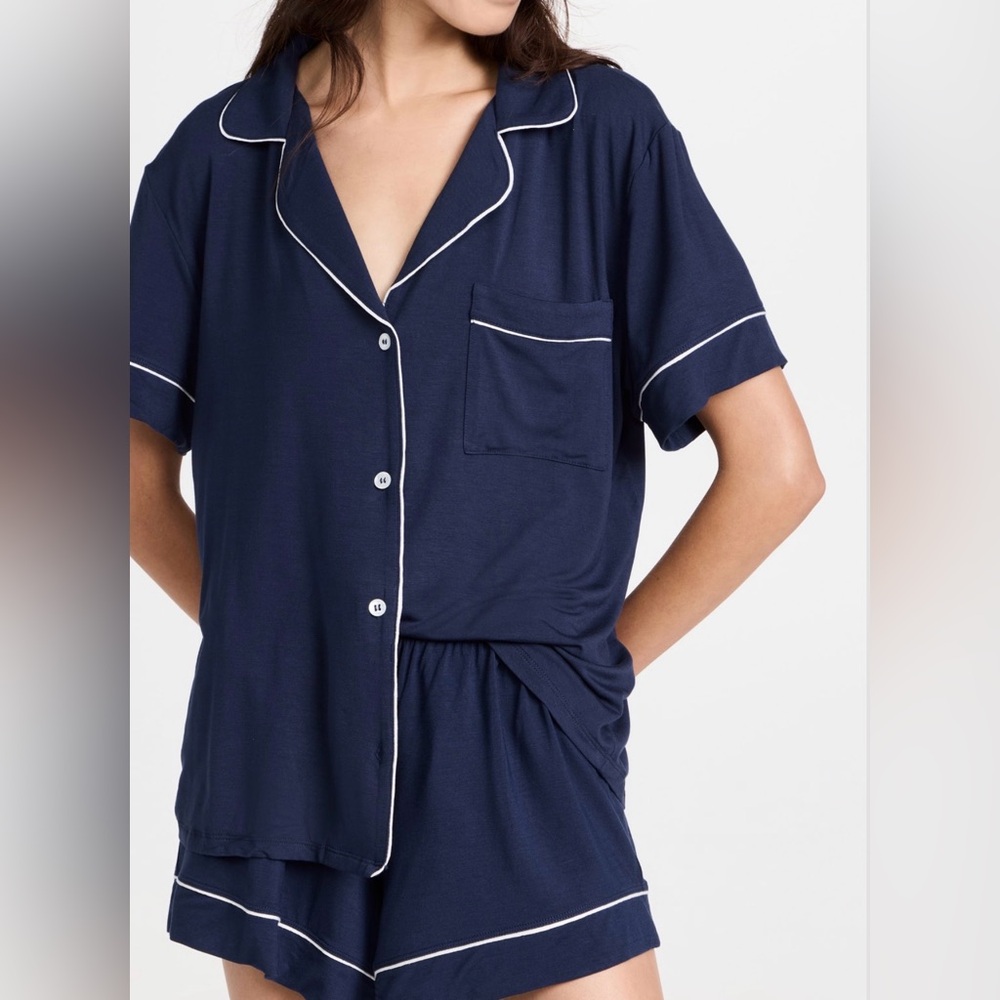 Eberjey Gisele Relaxed Short Pajama navy